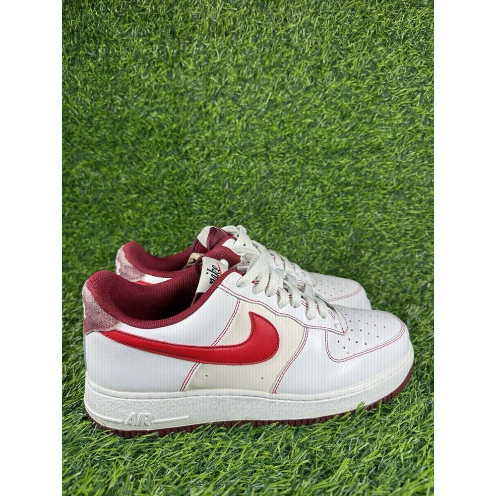 Size 11 - Nike Air Force 1‎ '07 First Use White University Team Red